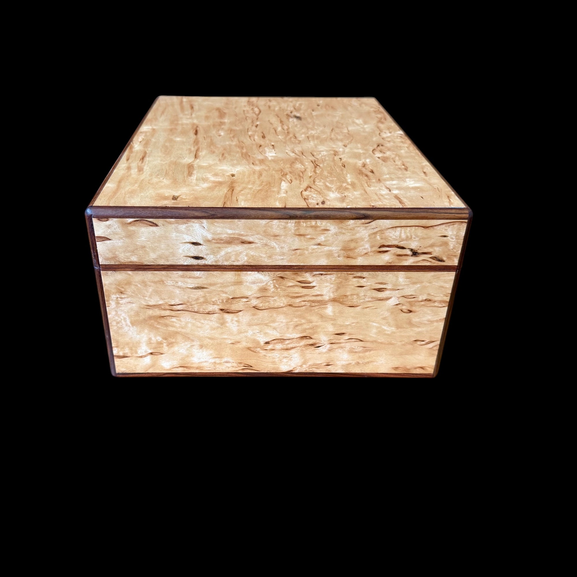 Karelian Birch 50 ct. Humidor w/ Bolivian Rosewood Accents