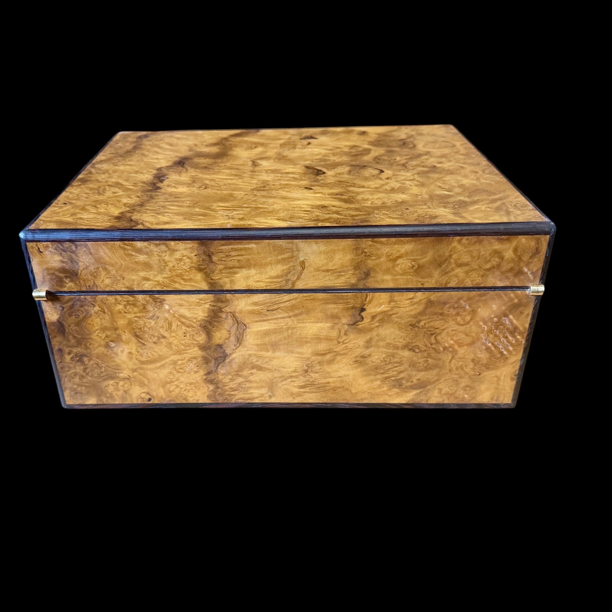 Burled Laurel 50 ct. Humidor w/ Wenge accents