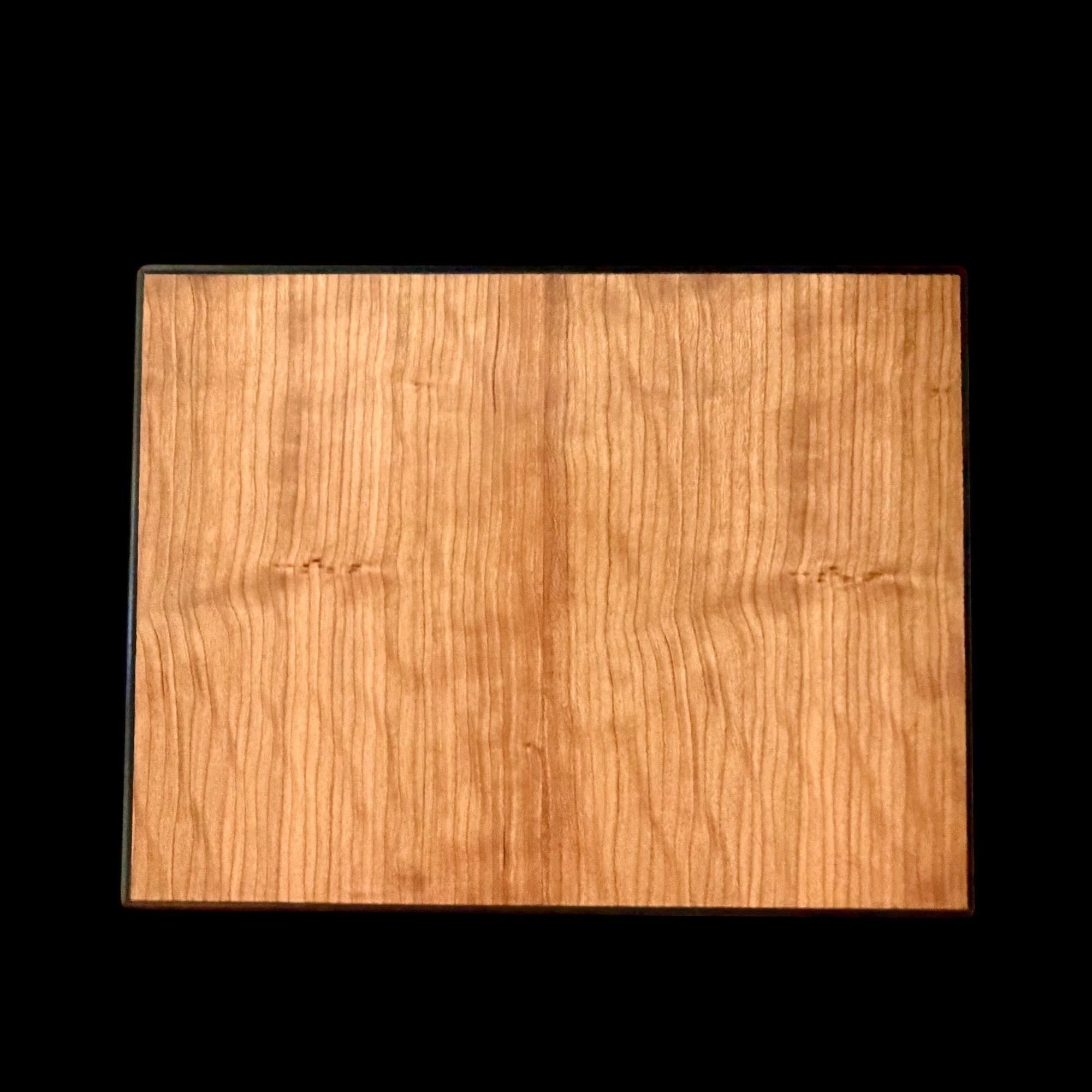 Curly Cherry 50 ct. Humidor w/ Ebony Accents