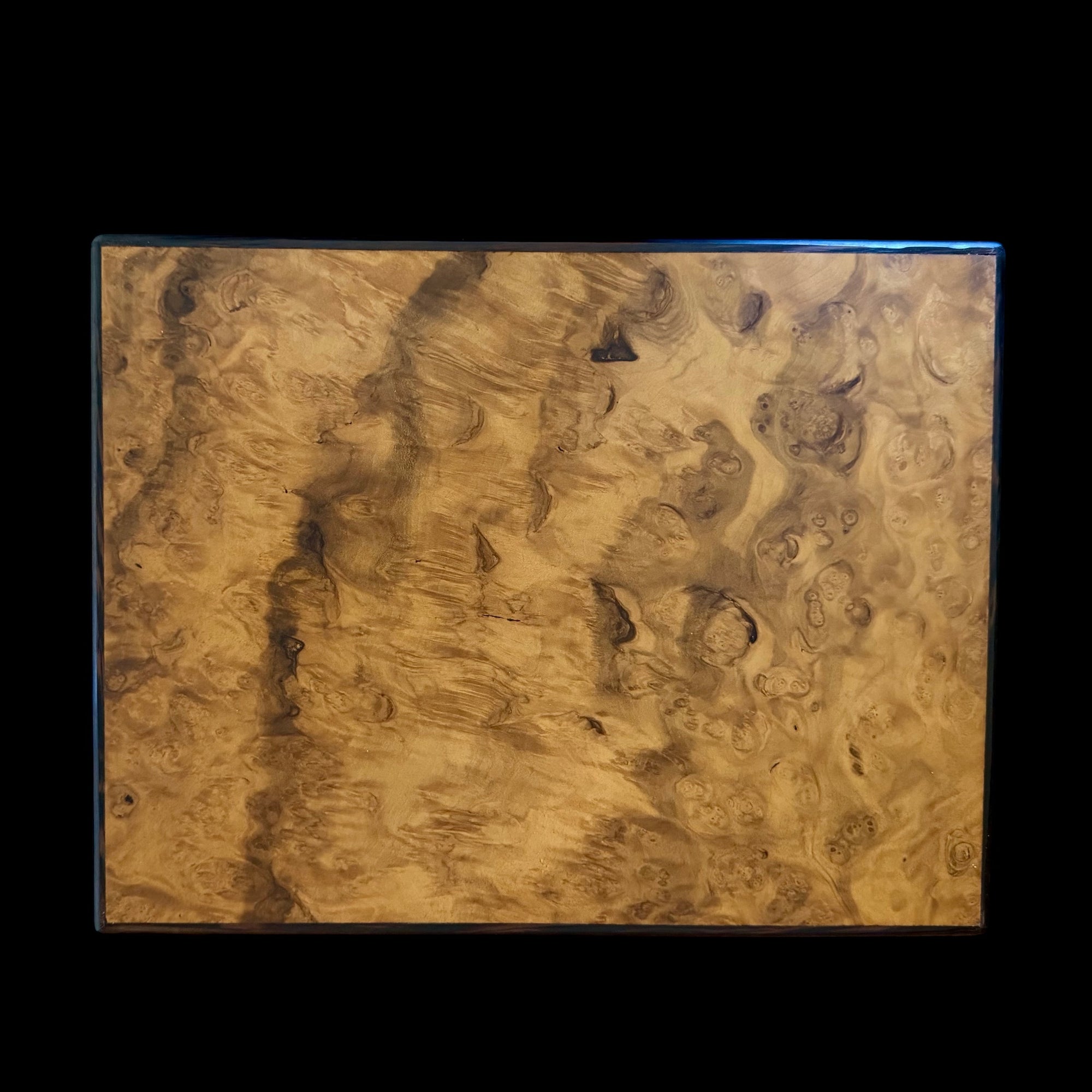 Burled Laurel 50 ct. Humidor w/ Wenge accents