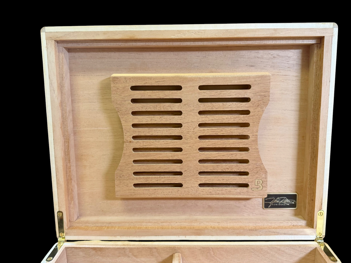 Bolivian Rosewood 50 ct. Humidor w/ Wenge Curly Maple Accents