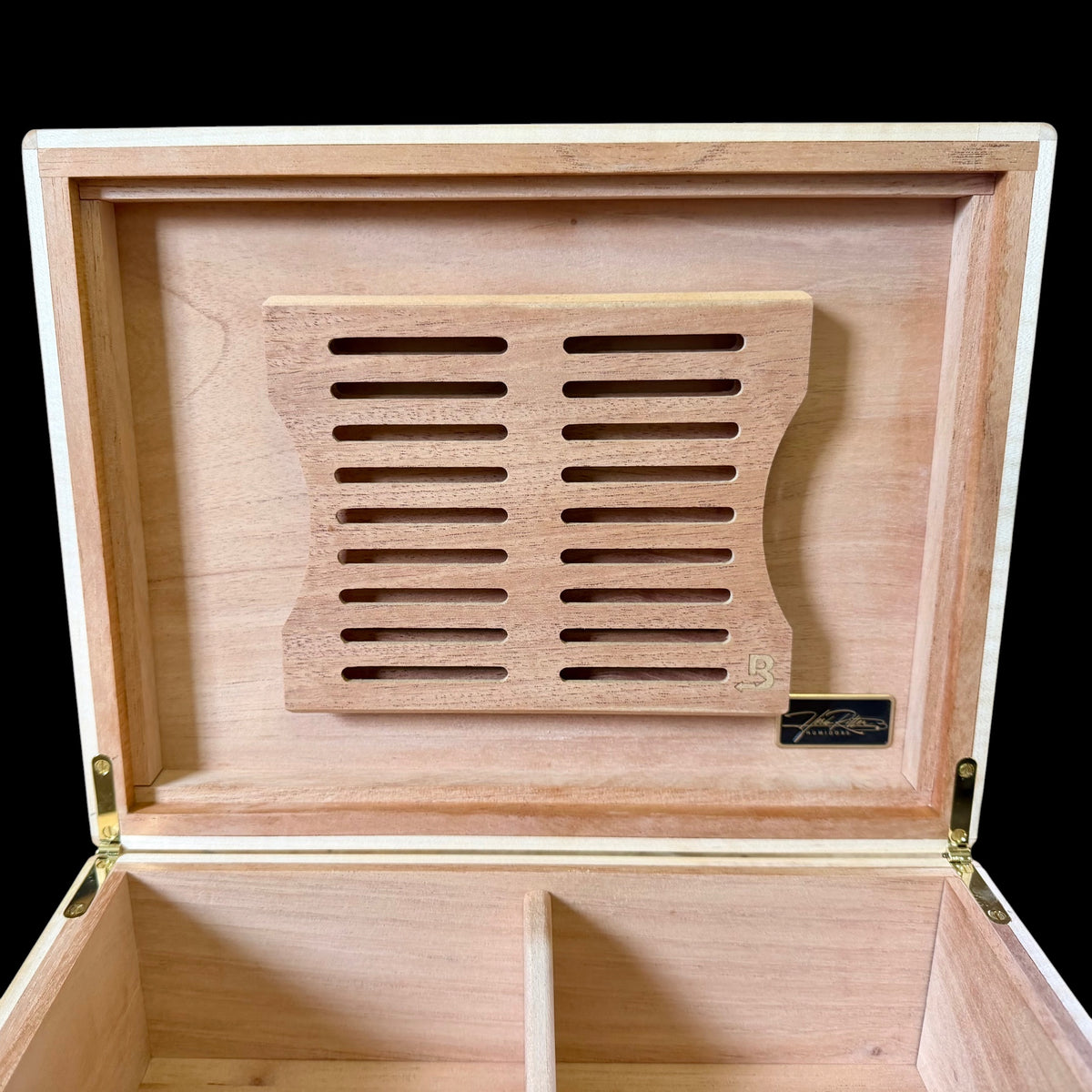 Pommele Eucalyptus 50 ct. Humidor w/ Curly Maple Accents