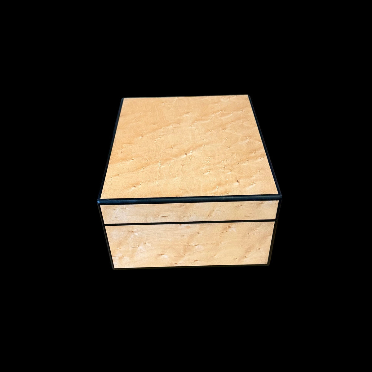 Birdseye Maple 50 ct. Humidor w/ Gabon Ebony Accents