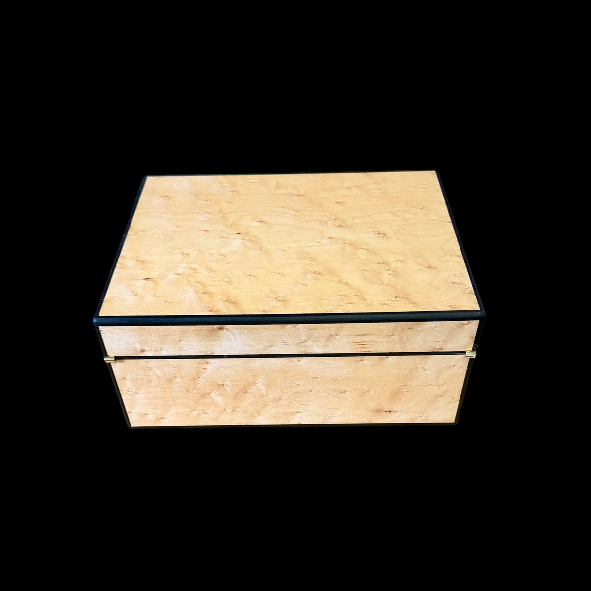 Birdseye Maple 50 ct. Humidor w/ Gabon Ebony Accents