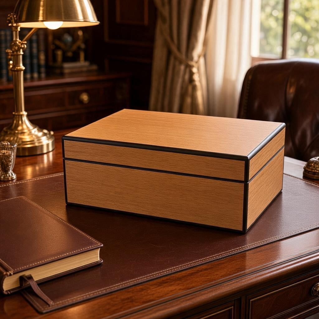 Honduran Mahogany 50 ct. Humidor w/ Gabon Ebony Accents